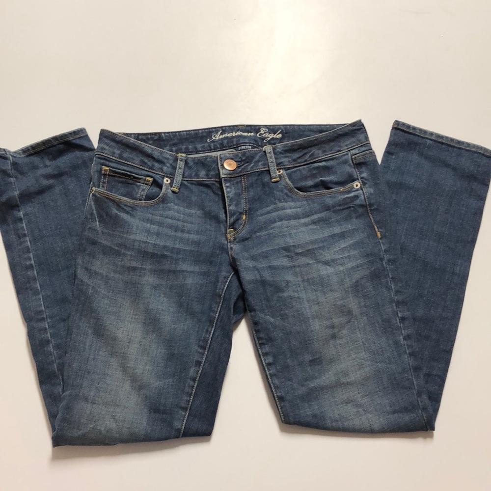 American Eagle skinny jeans! Sz 6 short. Low rise